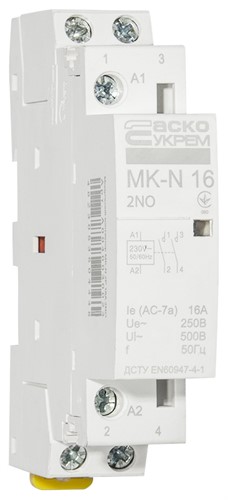 Модульный контактор 16A 2P 220V, 2NO, MK-N - фото 137660