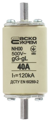 Предохранитель ножевой с плавкой вставкой NH00 40A gG - фото 138099