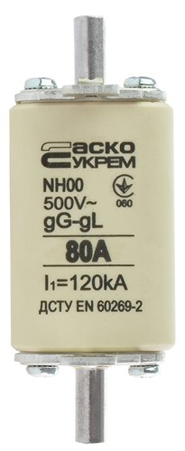 Предохранитель ножевой с плавкой вставкой NH00 80A gG - фото 138114