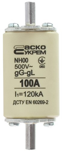 Предохранитель ножевой с плавкой вставкой NH00 100A gG - фото 138119