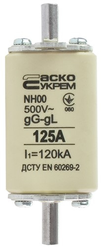 Предохранитель ножевой с плавкой вставкой NH00 125A gG - фото 138124