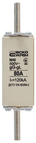 Предохранитель ножевой с плавкой вставкой NH0 80A gG - фото 138158