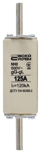 Предохранитель ножевой с плавкой вставкой NH0 125A gG - фото 138168