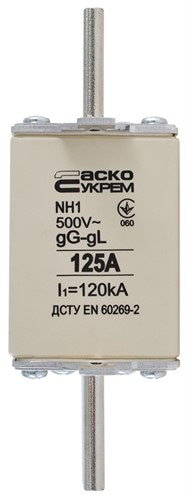 Предохранитель ножевой с плавкой вставкой NH1 125A gG - фото 138186