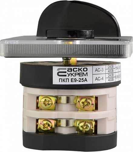 Переключатель пакетный 1-0-2, 2 полюса 25А/2.832, ПКП Е9 - фото 140003