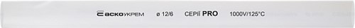 Термоусадочная трубка d=12/6 мм (1м) белая серии PRO - фото 144318