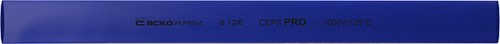 Термоусадочная трубка d=12/6 мм (1м) синяя серии PRO - фото 144323