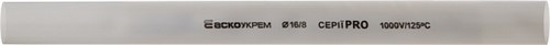 Термоусадочная трубка d=16/8 мм (1м) серая серии PRO - фото 144342