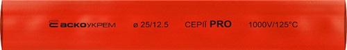 Термоусадочная трубка d=25/12,5 мм (1м) красная серии PRO - фото 144373