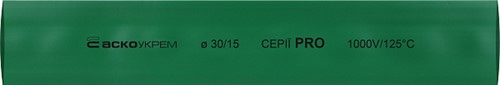 Термоусадочная трубка d=30/15 мм (1м) зеленая серии PRO - фото 144378