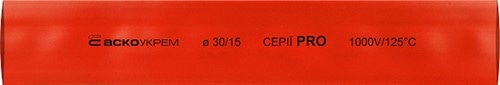 Термоусадочная трубка d=30/15 мм (1м) красная серии PRO - фото 144380