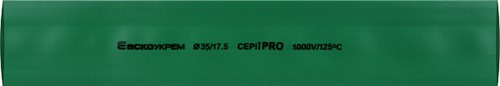 Термоусадочная трубка d=35/17,5 мм (1м) зеленая серии PRO - фото 144385