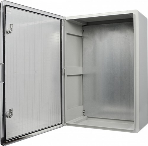 Корпус из АБС-пластика, ударопрочный, с монтажной панелью, прозрачная дверца, 50*70*25, IP65, серии UBox - фото 147045