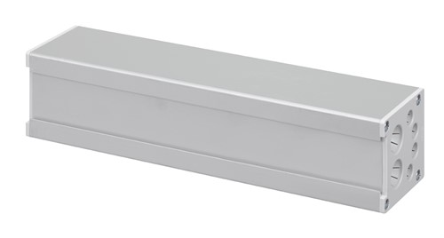 Розеточный блок на 4 (5) розетки К45, пустой, алюминий, Ofiblock COMPACT Simon KFC104/14 - фото 149509