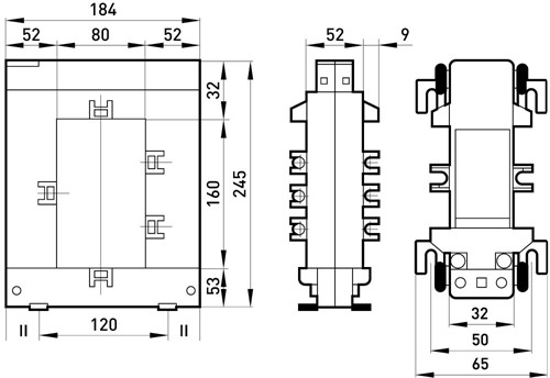 Трансформатор тока 1500/5А класс 1.0 с разъемным магнитпроводом, e.trans.1500.split Enext - фото 151515