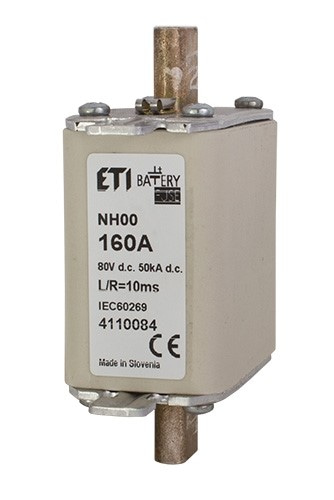 Предохранитель для защиты аккумуляторных батарей 63A 80V DC, NH-00 Battery - фото 151939