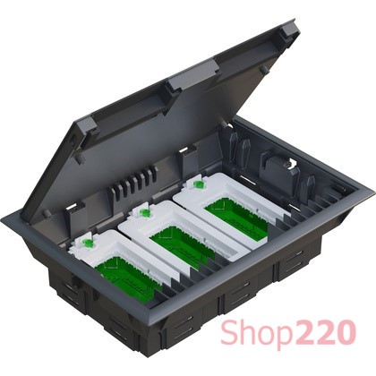 INS52122 Schneider Electric Напольный лючок пластиковый, 6 постов