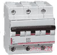 Автоматический выключатель 80А, 16кА, тип С, трехфазный, 409280 Legrand DX3 - фото 15348