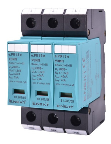 УЗИП e.PO I 3 e 280V/7kA класс I+II+III, 3 полюса - фото 157060