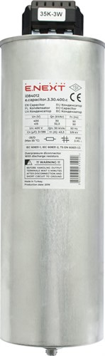 Конденсатор трехфазный цилиндрический e.capacitor.3.30.400.c, 30 кВАр, 400В - фото 157622