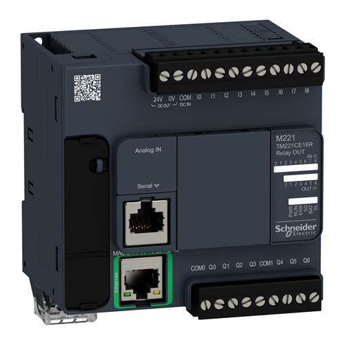 ПЛК M221 16 входов/выходов реле, 1 RS485, 1 Ethernet - фото 158601
