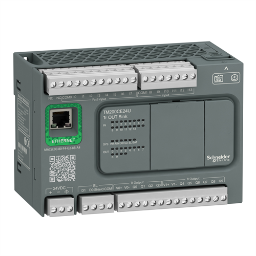 ПЛК M200 24 входов/выходов, =24В, 14/10 транз. NPN, Ethernet - фото 158639