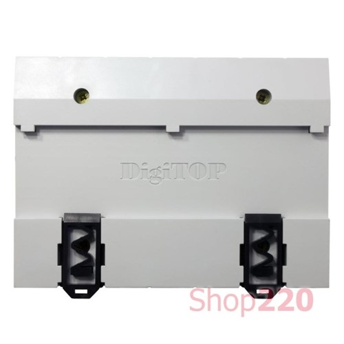 Реле напряжения с контролем тока 40А трехфазное, белая индикация, VA-3F40A M6W DigiTop - фото 159869