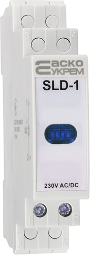 Сигнальный индикатор синий, 230V AC/DC, SLD-1 - фото 160033