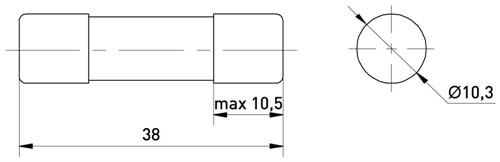 Предохранитель 20A для защиты солнечных панелей и инверторов, 10x38, gPV, 1000VDC, e.fuse.gpv.1038.20 - фото 160169