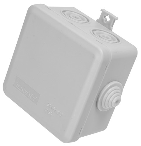 Распределительная коробка 85х85х58, IP55. e.db.stand.85.85.50u Enext - фото 160212