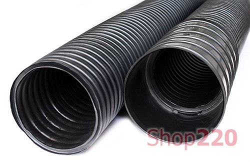 Труба гибкая двуслойная с муфтой, D 75 мм, d 62 мм, чёрная, ДКС - фото 161951