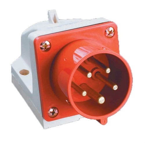 Вилка стационарная 32А 380В, 3Р+РЭ+N, IP44, 525 - фото 161977