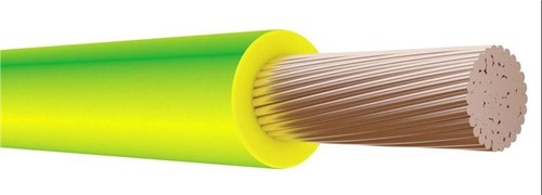 Провод ПВ-3 25 мм кв, желто-зеленый, ЗЗЦМ - фото 162027