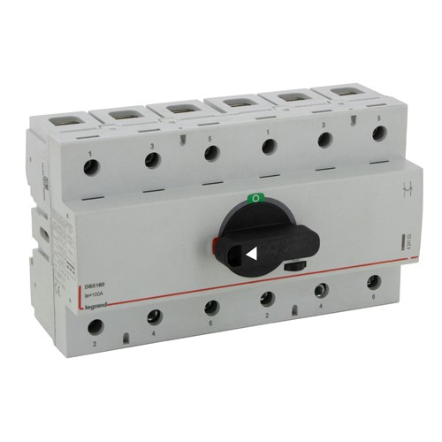 Перекидной рубильник I-0-II, 100А, 3 полюса, DSX TSE 160 Legrand - фото 162108