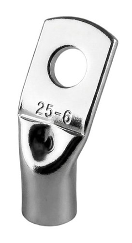 Наконечник угловой (45 градусов) 25 мм кв под пайку, луженая медь, SKT45-25-6 АСКО - фото 162470