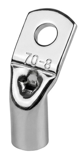 Наконечник угловой (45 градусов) 95 мм кв под пайку, луженая медь, SKT45-95-8 АСКО - фото 162482