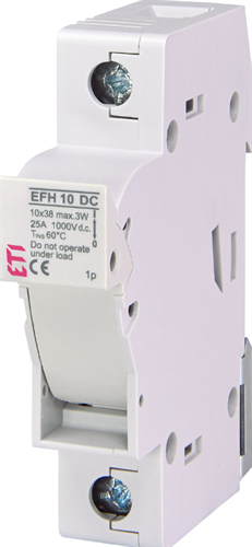 Держатель-разъединитель предохранителей 10x38 до 25А, постоянный ток DC, ETI 2540201 - фото 162683