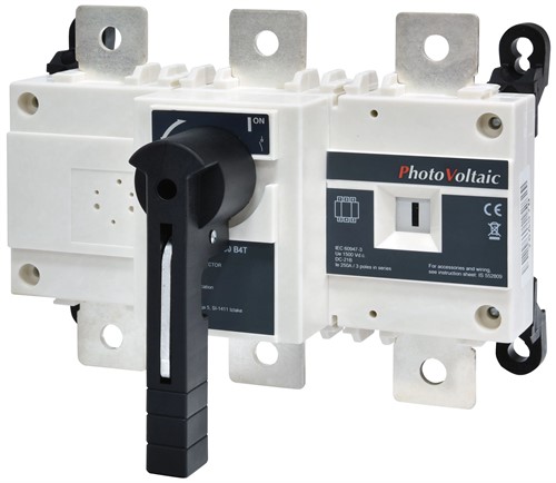 Выключатель нагрузки "1-0" для солнечных панелей, 250A, 1500В DC, 3 полюса, LBS 250 3P DC1500 B4T - фото 162696