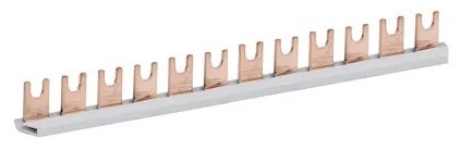 Гребенка однофазная вилочная, угловая, 12 модулей, IZ 16/1F/12/L ETI 2921060 - фото 162843