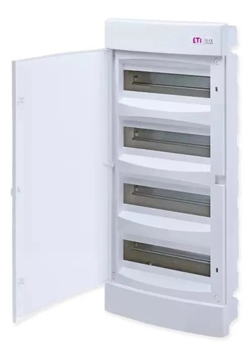 Щит электрический на 48 модулей, белая дверь, внутренний, ECМ 48 PO ETI 1100402 - фото 162892