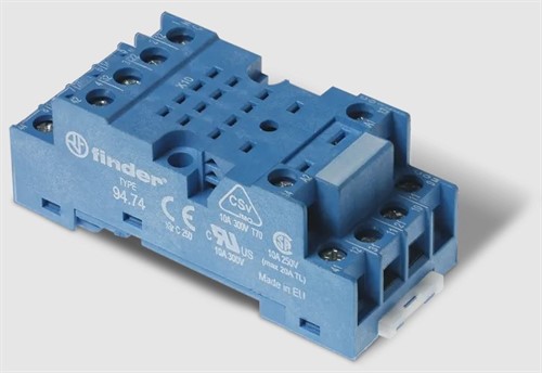 Розетка; винт. клем.; реле 55.32, 55.34, таймер 85.02, 85.04; модуль 99.01; синий; кл. металл 094.71; панель / DIN-рейка; 30мм - фото 162917