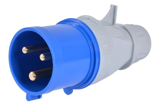 Силовая вилка переносная 2Р+PE, 32А, 250В, IP44 Tarel - фото 163013