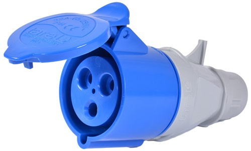 Силовая розетка переносная 2Р+PE, 32А, 250В, IP44 Tarel - фото 163031