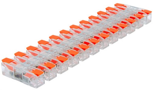 Клеммная колодка на 12 соединений, безвинтовой контакт, DF-3012-12 - фото 163123