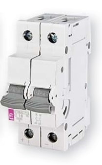 Автомат постоянного тока C 6A 220В/440В DC, 2p, ETIMAT P10 DC - фото 163248