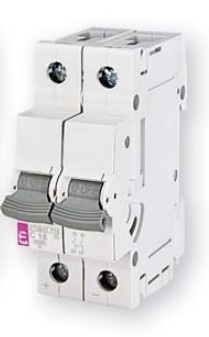 Автомат постоянного тока C 40A 220В/440В DC, 2p, ETIMAT P10 DC - фото 163249