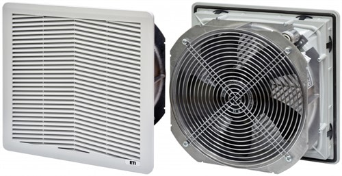 Фильтрующий вентилятор 900м куб/ч, 325x325x159мм, 230VAC, IP51, RAL7035, EF-325-900-230V - фото 163512