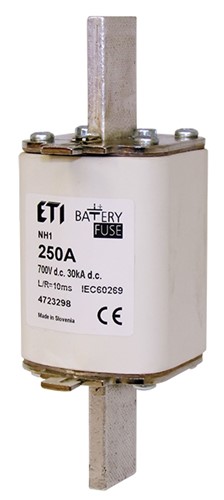 Предохранитель 80A 700V DC, NH-1 Battery - фото 163640