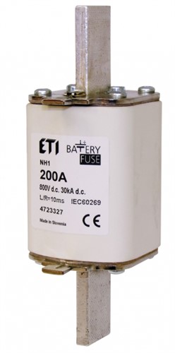 Предохранитель 63A 800V DC, NH-1 Battery - фото 163655