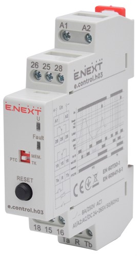 Реле контроля температуры обмотки двигателя, e.control.h03 - фото 163736